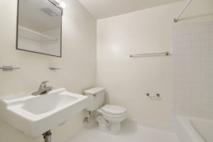 bathroom with white tile